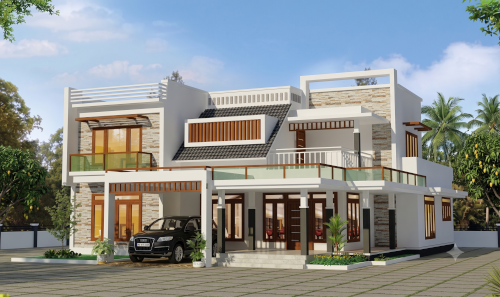 Completed project site &mdash; Enchiparambil Constructions